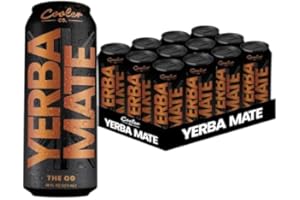 COOLER CO. YERBA MATE COOLER CO. | YERBA MATE | 12 Pack | 100% Organic Yerba Mate Caffeine | 150 mg Caffeine | 3 Organic Ingredients | Natural Ingredients | No Artificial Colors or Stimulants | The OG Flavor