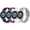 4 Pack Bands for Samsung Watch 4 40mm/44mm, Samsung Watch 4 46mm/42mm, Active 2 40mm 44mm/Galaxy Watch Active/Galaxy…