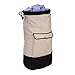 Household Essentials Backpack Duffel Laundry Bag, Cream & Black