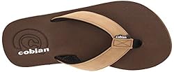 Cobian Men's Floater Flip Flop, Tan, 12 M US