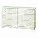 South Shore Summer Breeze Kids Bookcase Bed 4-Piece Bedroom Set, Twin, White Wash