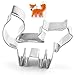 GXHUANG Cute Fox Cookie Cutter - Stainless Steel,for Holiday Anniversary Birthday Party
