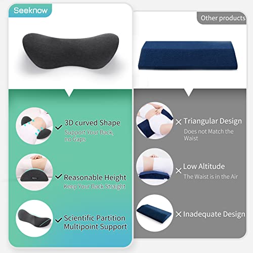 Lumbar Support Pillow for Bed Lower Back Pillow for Sleeping Lumbar
