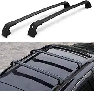 KPGDG Fit for Lincoln MKC 2015 2016 2017 2018 2019 Lockable Crossbar Baggage Luggage Racks Roof Racks Rail Cross Bar - Black