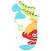 Trolls Girls Big Kid 6 pack Socks (6-8 (Shoe: 10.5-4), Feature Trolls White)
