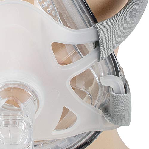 Denshine Adjustable Full Face Mask with Headgear for Sleep (M (90~100mm)) - Thumbnail 7