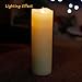 3D Moving Flame Led Candle With Timer by Simplux,3x9 Inch,Ivory