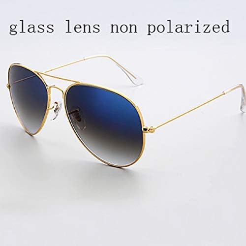sijiaqi Aviation Plastic Polarized Sunglasses Men Women 60Mm Gradient Glass Lens Pilot Glasses Mirror Oculos De Sol