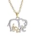 VWH Double Elephant Necklaces Mommy Baby Pendants Perfect Gift primary