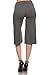 Iconic Luxe Women's Wide Waistband Cropped Pants From Small to XXXL - Made in USA