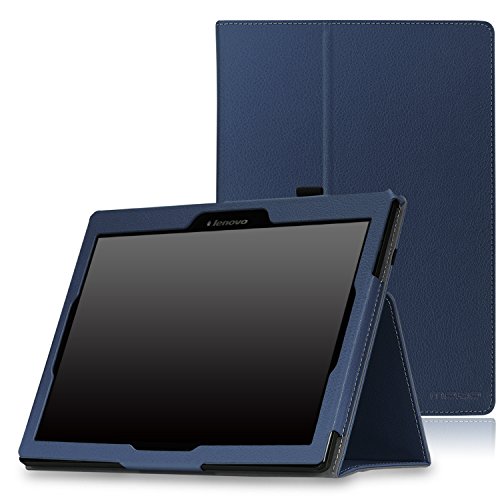 Lenovo TAB-X103F Tab 10 / Tab 2 A10 Case - MoKo 3-Fold Stand Smart Cover Case with Auto Wake/Sleep for Lenovo TAB-X103F Tab 10 / Tab2 A10-30 / Tab2 A10-70 / Tab3 10 Business Tablet, INDIGO