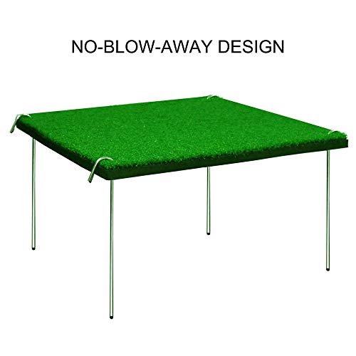 RELILAC TriTurf Golf Hitting Mat with Tees 3in1 Foldable Turf