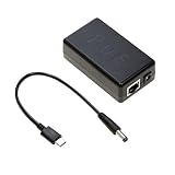 UCTRONICS USB-C PoE Splitter Gigabit, PoE to USB-C 5V/4A Power Supply for Raspberry Pi 4 and More, 802.3at Power Over Ethernet to USB Type-C Adapter
