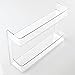 mDesign Wall Mount Nail Polish and Cosmetics Storage Rack for Bathroom - 2 Tiers, Clear