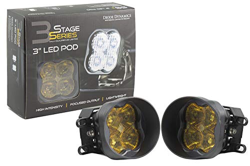 SS3 LED Fog Light Kit for 2010-2019 Toyota 4Runner, Yellow SAE/DOT Fog Sport - Thumbnail 5
