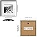 Golden State Art, 12x12 Solid Wood Frames with Tempered Glass, Display 12x12 or 8x8-inch Pictures, Black, Wall Display