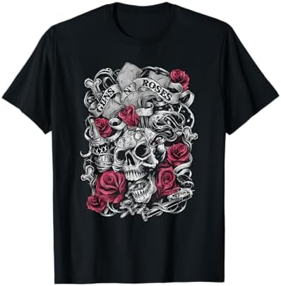 Amazon.com: Guns N' Roses Official Vintage Cross T-Shirt Small