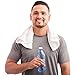 TALVANIA Washcloths Towels 24 Pack Super Absorbent Terry Towel 100% Ring Spun Cotton White Wash Cloth with Border Design Ideal for Face Wash Multi-Purpose Gym Spa Home Bath Towel 12