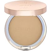 Emani Flawless Matte Powder Foundation – Mineral Compact Makeup for Sensitive Skin, Buildable Coverage, Shine Control, Long-Lasting Finish Up for Sensitive Skin and Oil Control, Deep Golden