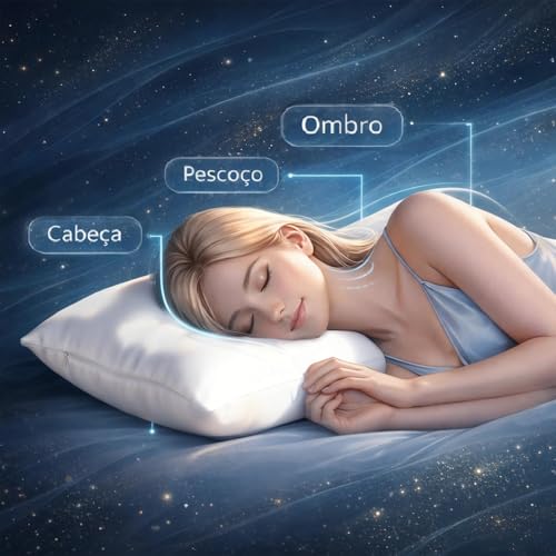 TOKE DIN DON Premium de 2 Travesseiros Alto e Macio 50x70cm, 16cm de Altura | Respirável Suporte Elástico, Travesseiro Cervical, Lavagem à Máquina sem Deformar, Antiácaro, Antialérgico, Branco