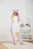 OLadydress Unisex Unicorn Costumes Pyjamas, Adult Women Men Animal Cosplay Onesie (S, Colored)