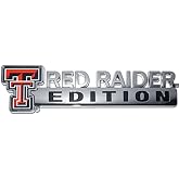 NCAA Collegiate Edition ABS Molded Chrome Auto Emblem (Texas Tech Red Raiders)