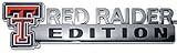 Texas Tech Red Raider Edition ABS Chrome Auto Emblem