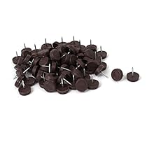 uxcell Floor Chair Table Feet Legs Pads Nail Glides Protector 15mm 100 Pcs
