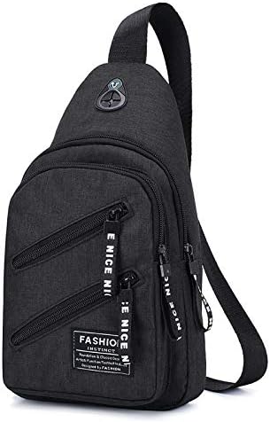 men's bag nylon waterproof chest pocket headphones travel waterproof shoulder bag shoulder bag