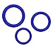 JooHung Silicone Male Enhancement Exercise Bands O Ring 3 Different Size Flexible Rings 100% Medical Grade Silicone O Shape No Smell NO Fade (Blue)