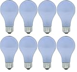 GE Lighting 48687 40-Watt A19 Reveal Bulbs, 8-Pack