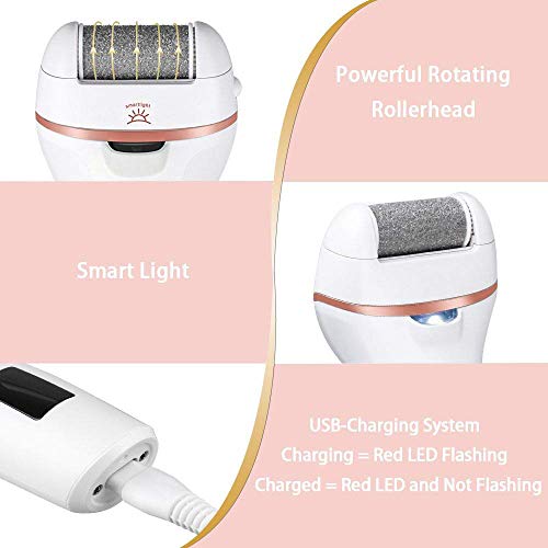 Electric-Foot-File-IPX5-Waterproof-Foot-Files-for-Hard-Skin-Remover-with-2-Rollers-and-2-Speeds-with-LED-Power-Display-Foot-Care-Pedicure-Tool-Make-The-Foot-Beautiful-and-Particularly-Smooth