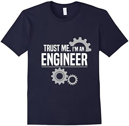 Men's Trust Me I'm An Engineer Shirt Large Navy