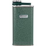 Stanley Classic Flask 8oz with Never-Lose Cap, Wide Mouth Stainless Steel Hip Flask for Easy Filling & Pouring, Insulated BPA