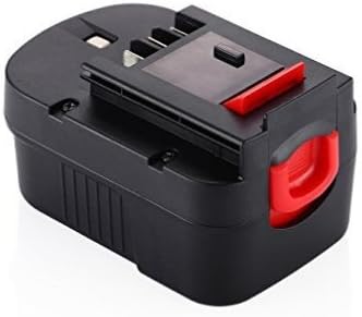 VIRSHX BATT Replacement Battery For BLACK + DECKER 14.4V 2.0 Ah Ni-CD Power Tools Drill A14 HPB14 FSB14 BD1444L HPD14K-2 CP14KB HP146F2 CDC140AK HP148F2R Cordless Power Tool Battery