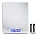 TekSky 500G/0.01G Digital Kitchen Scale - Tare & PCS Function, 6 Units, Back-Lit LCD, Pocket-Size, Battery Powered - Silver