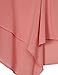 Flora Florida Womens Tanktop Deep V Chiffon Irregular Casual Flowy Tunic Tops
