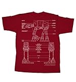 Star Wars AT-AT Walker Adult T-Shirt - Red (XXX-Large)