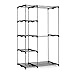 Furinno Wayar Double Rod Freestanding Closet, Gray