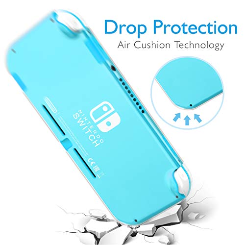 HEYSTOP Compatible Nintendo Switch Lite Carrying Case, with Tempered Glass Screen Protector, 10 Games Card Storage and Portable Design Console Accessories Special for Traveling