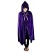Samtree Christmas Halloween Costumes Cape for Kids,Velvet Hooded Cosplay Party Cloak (S(Length:23.6