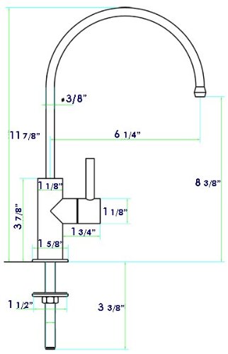 ALFI brand AB5008 Solid Drinking Water Dispenser, Stainless Steel