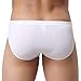 Kseey 4-Pack Men Ice Silk The elastic Breathable Briefs and Men's underwear classic briefs White L
