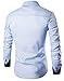 Mada Men's Slim Fit String Shirts Long Sleeve Dress Shirt