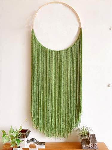 マクラメ壁掛け手作りクリエイティブギフトドリームキャッチャー北欧の結婚式の写真の背景フリンジ