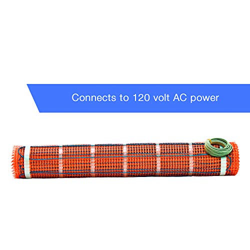SunTouch TapeMat Electric Floor Heating Mat with Easy Installation Feature, 60 Sq. Ft., 2' x 30