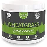 Wheat Grass Juice Powder, Organic | Mild, Sweet Flavor and Easy to Mix - US Grown, Non-GMO, High Chlorophyll Superfood - Make The Perfect Wheatgrass Shot Everytime - 45 Servings