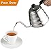 Gooseneck Kettle, Aicok Stainless Steel Drip Kettle 1.2 L, Pour Over Coffee Tea Kettle, Double Base Leak Proof, Silver