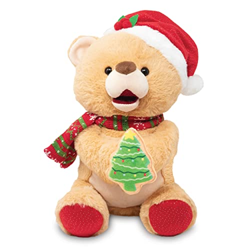 Cuddle Barn Good Tidings Teddy Animated Christmas Teddy Bear