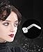 ORAZIO 10PCS 18G 316L Stainless Steel Nose Stud Rings L-Shape Labret Nose Studs Bone CZ Opal Piercing Jewelry Silver-tone and Black